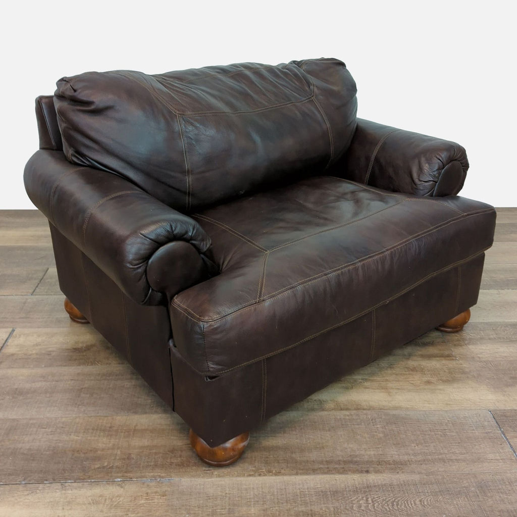 Ashley Furniture Brown Leather Club Chair