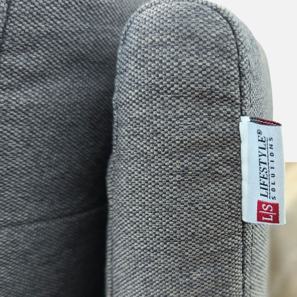 Lifestyle Solutions Lorelei Mid-Century Modern Gray Loveseat