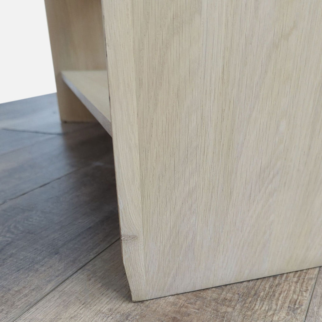 Crate & Barrel Terrazza Natural Oak 5-Shelf Storage Bookshelf