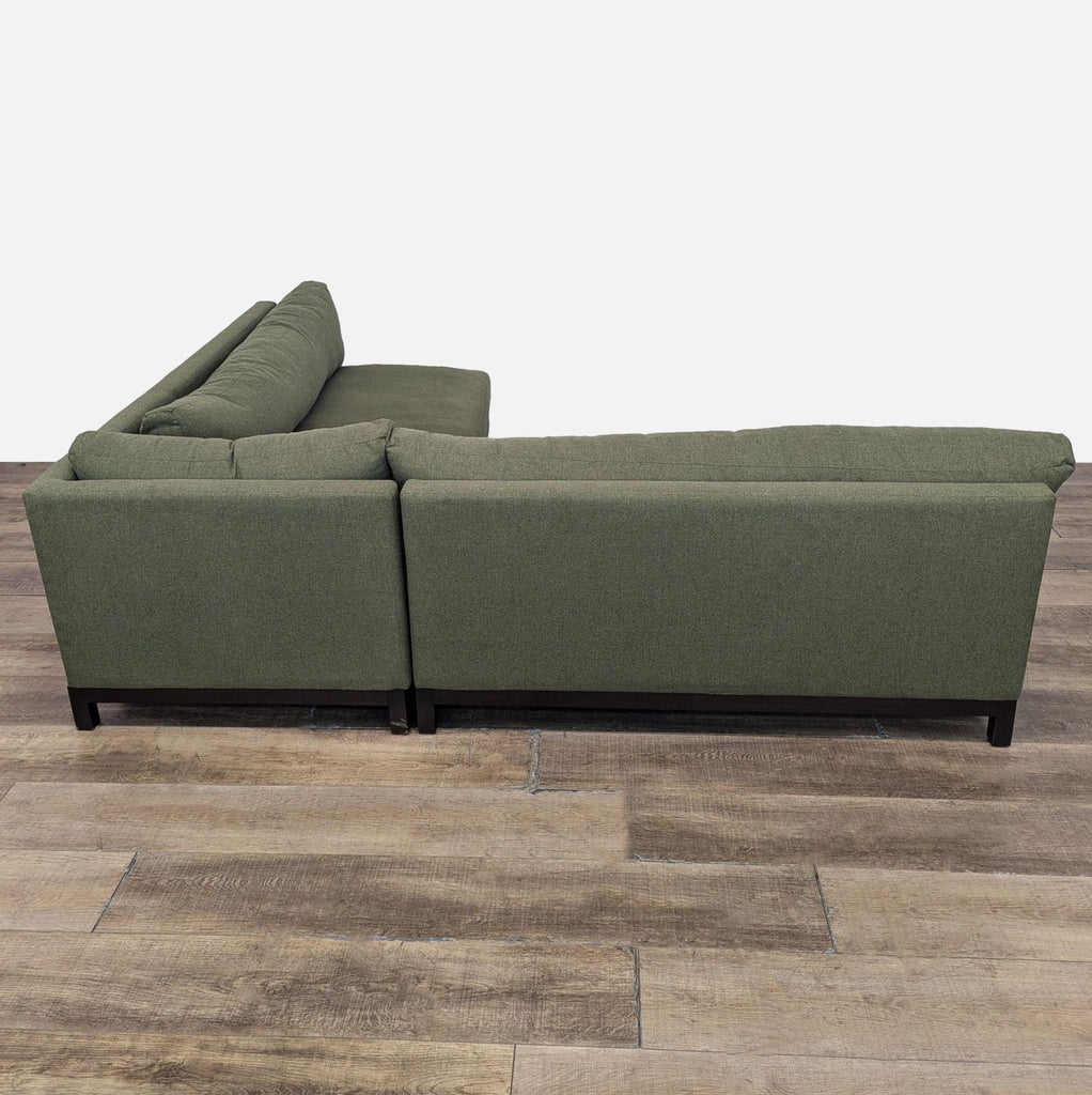 Joybird Arwen Olive Green Modern Corner Sectional