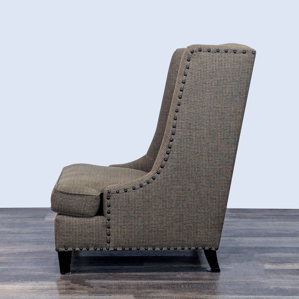 Bernhardt Wingback Lounge Chair with Tufted Design