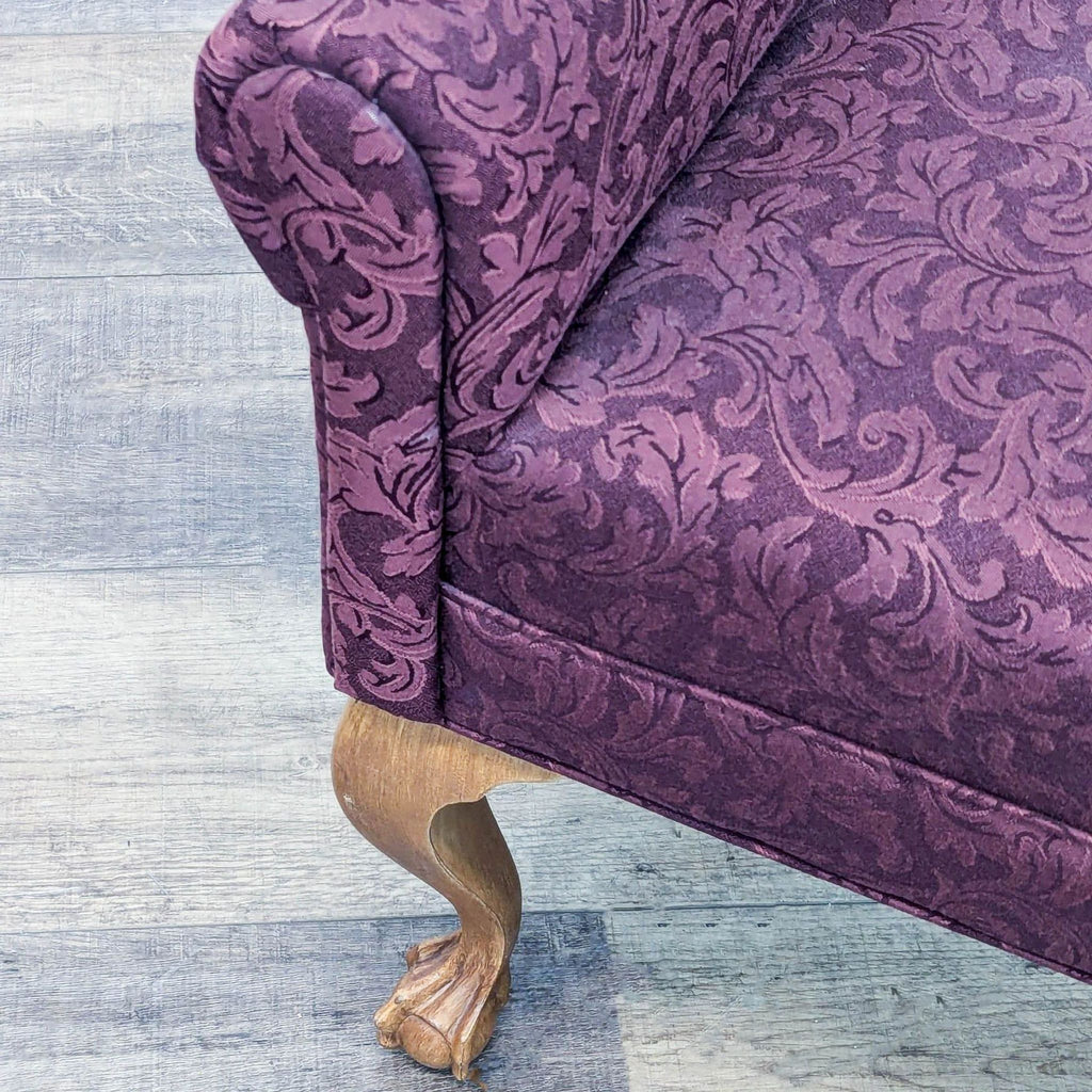 Vintage Fabric Covered Bench