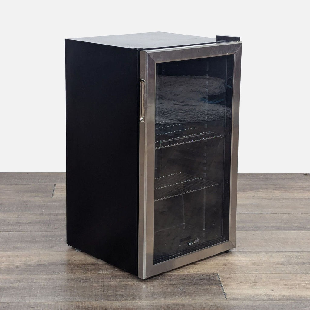 NewAir Compact Beverage Refrigerator with Glass Door