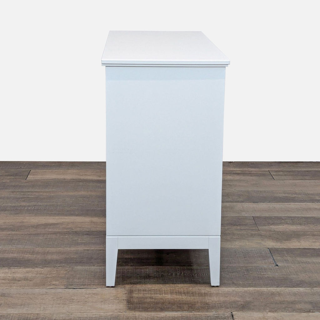 3. Side profile of IKEA sideboard highlighting its clean, minimalist design.