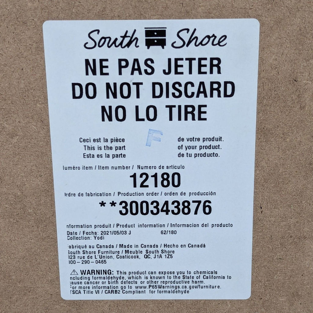 South Shore Furniture Yodi Modern 5 Drawer Dresser