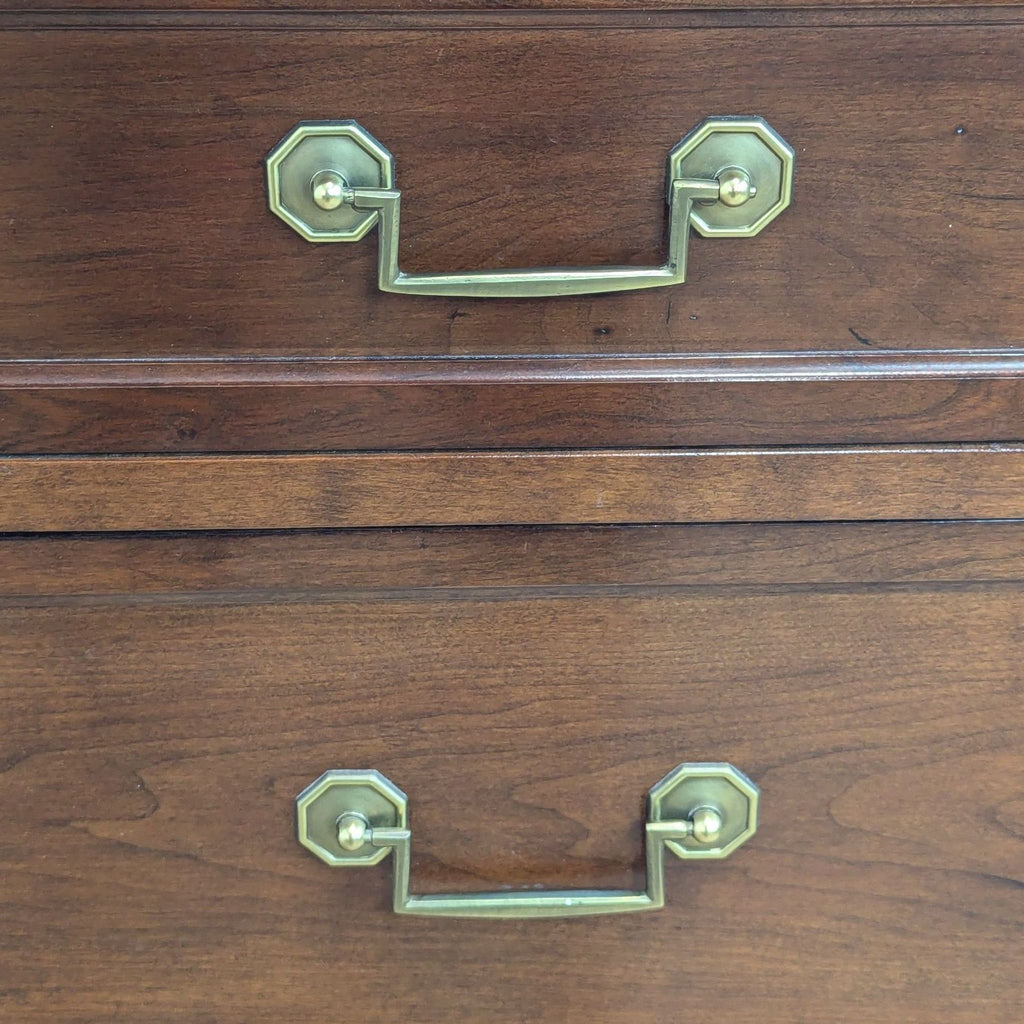 Classic 9-Drawer Cherry Wood Dresser