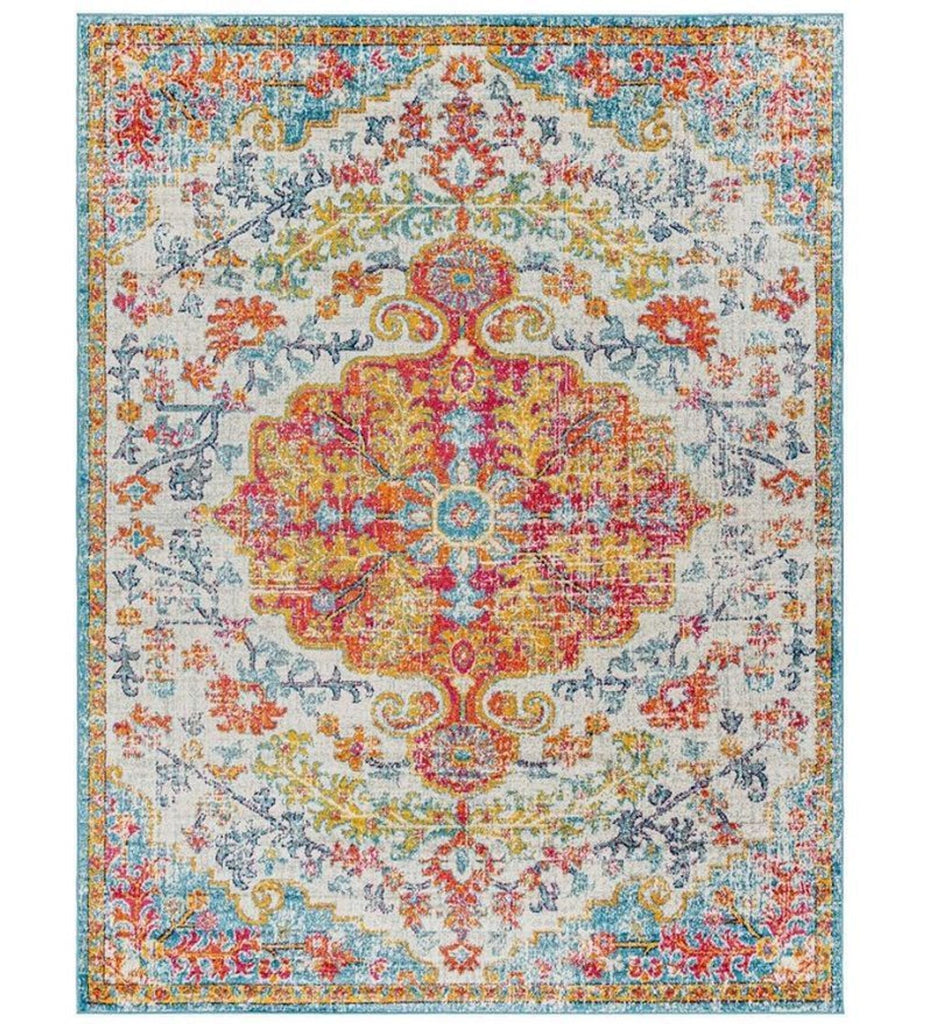 Certainly! However, it appears that the images themselves or a detailed description of them wasn't included in your message. Please provide a visual description or key features of the rug in question, so I can write accurate and effective alt texts within the 100-character limit.