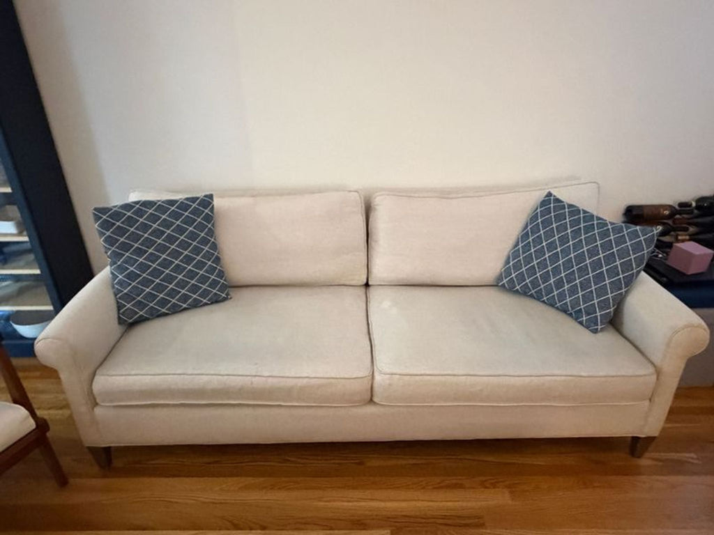 Montclair 2-seat sofa in neutral upholstery from Crate & Barrel, designed for modern living spaces.