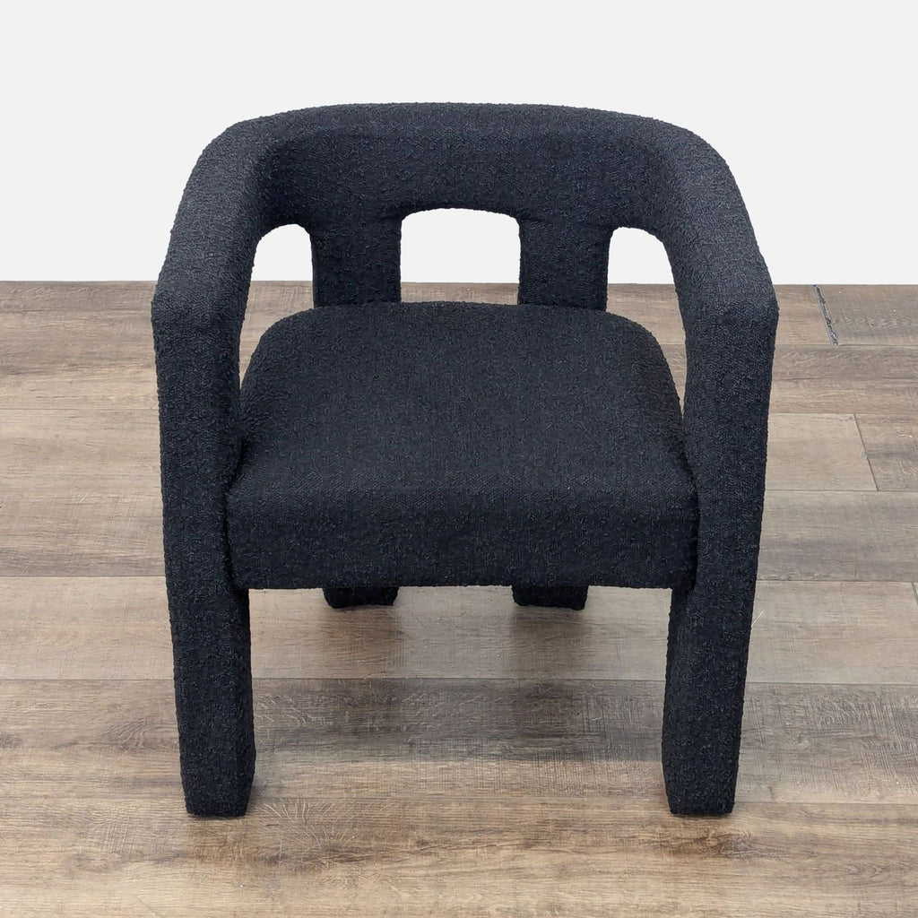 CB2 Stature Black Dining Armchair