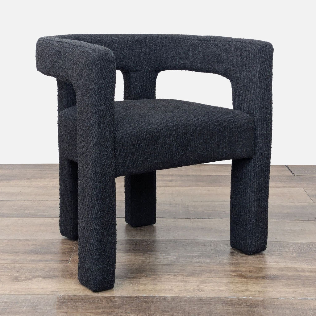 CB2 Stature Black Dining Armchair