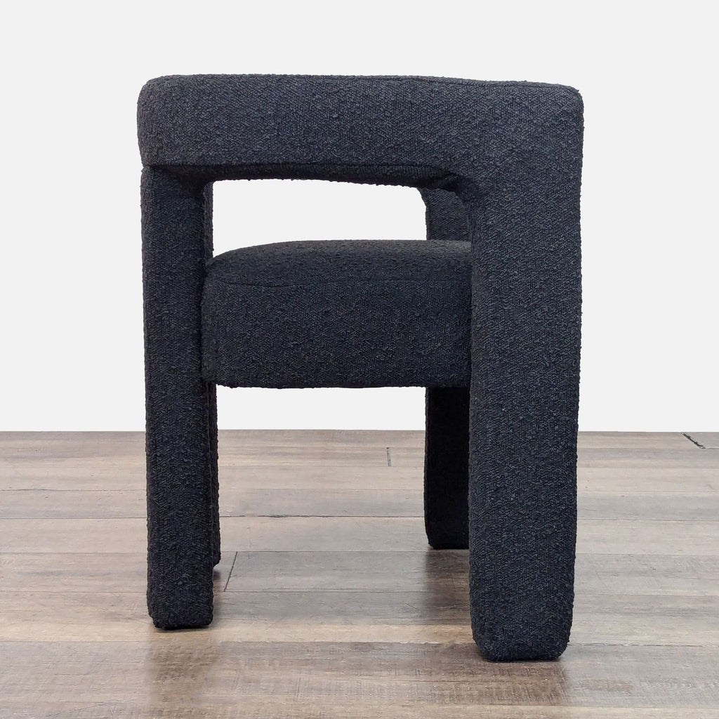 CB2 Stature Black Dining Armchair