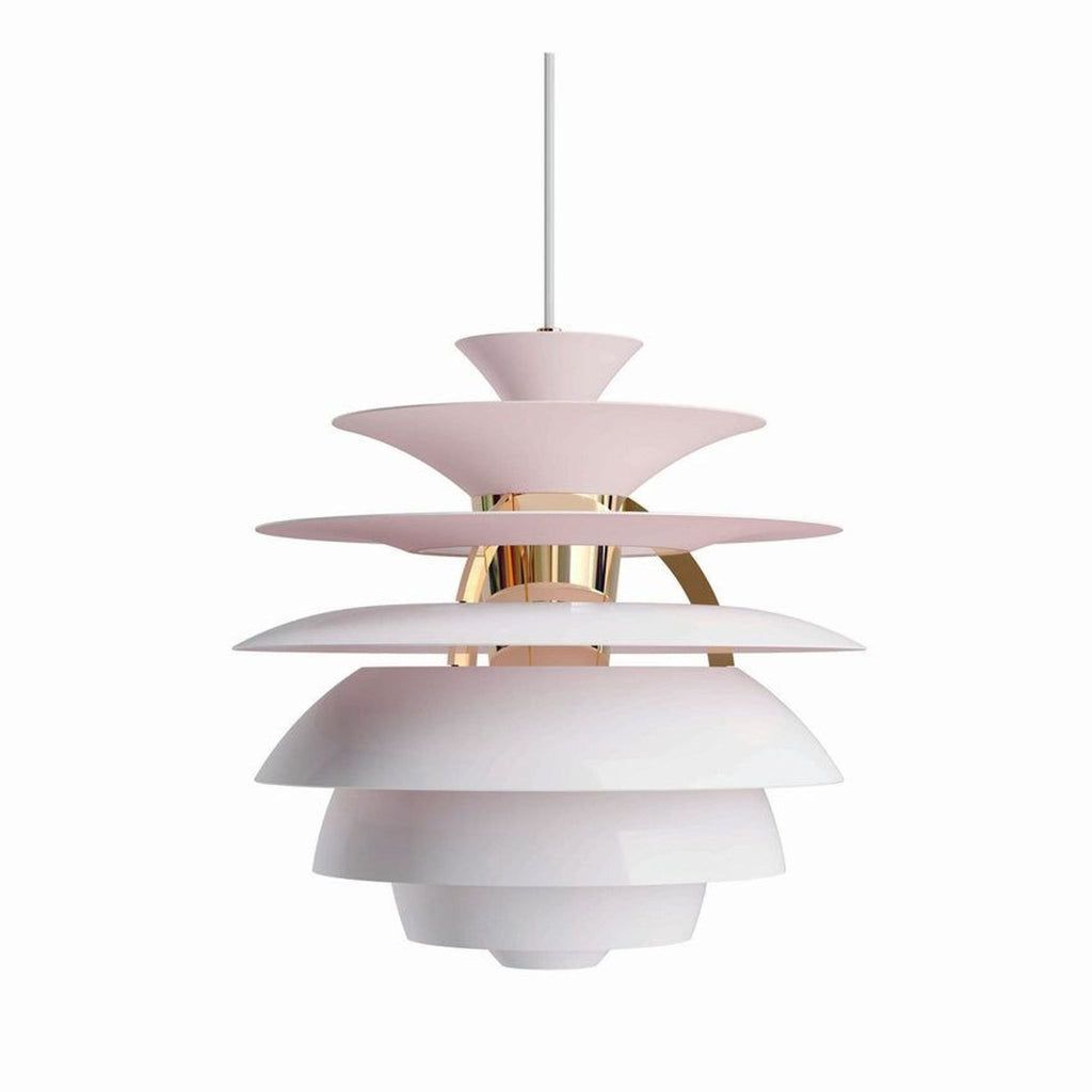 3. Modern spherical pendant lamp by Poul Henningsen for Louis Poulsen, featuring multilayered diffusing shades.