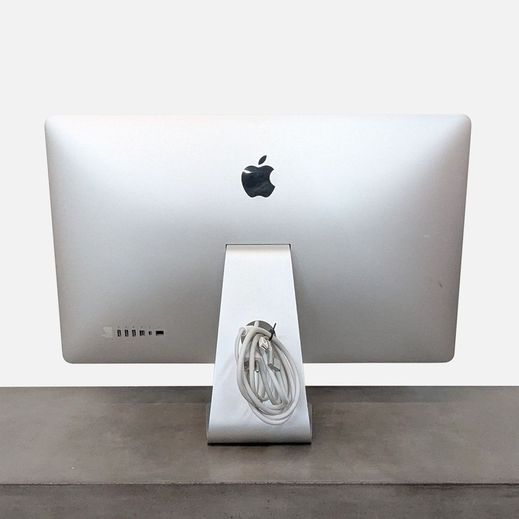 Back of the 27-inch Apple LED Cinema Display with power cable and ports.