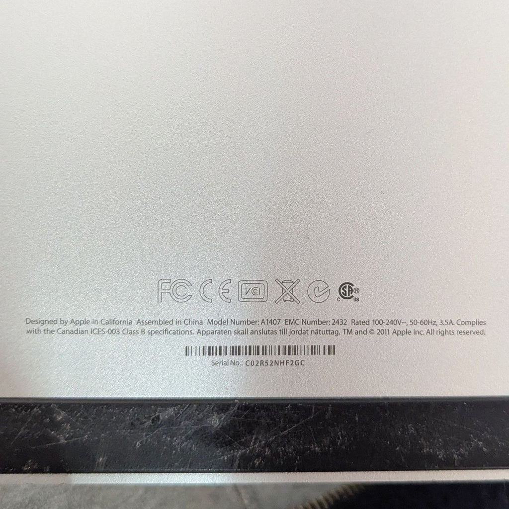 Apple 27-Inch LED Cinema Display Monitor