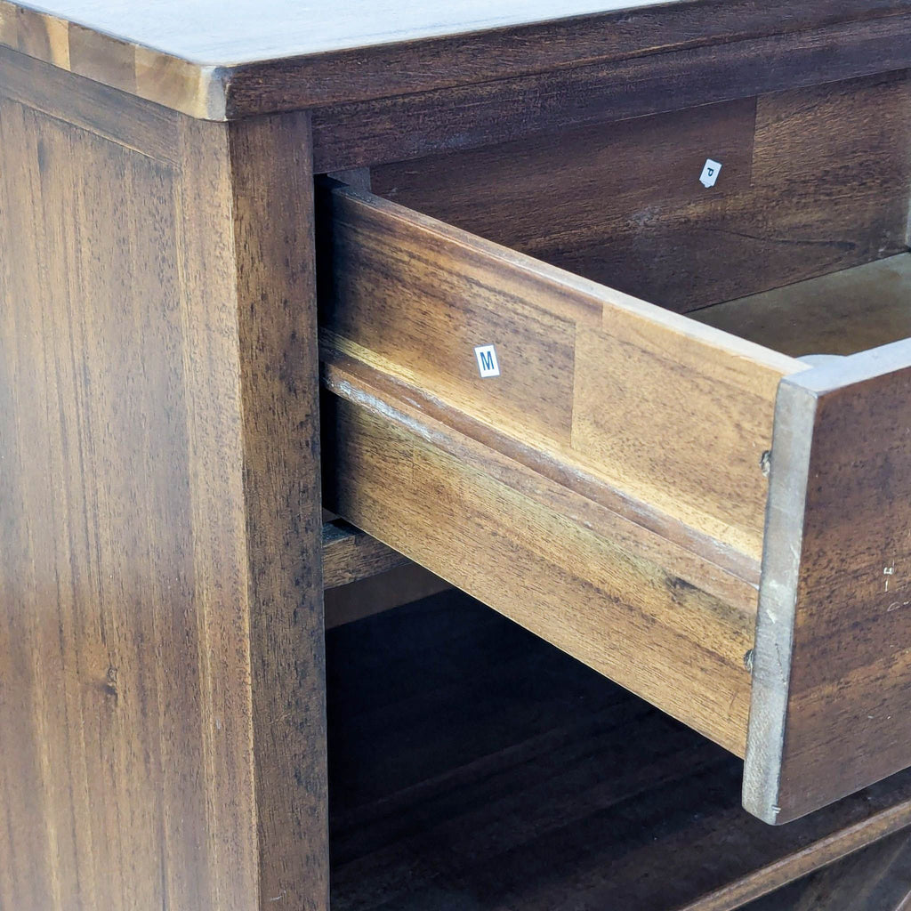 Wood One Drawer Wine Cabinet