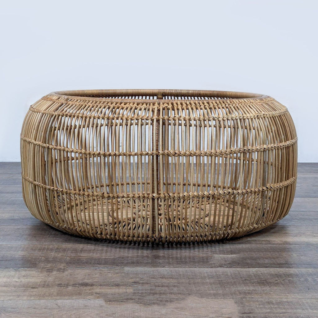 Lulu and Georgia's Amina coffee table with open-weave radial design.  