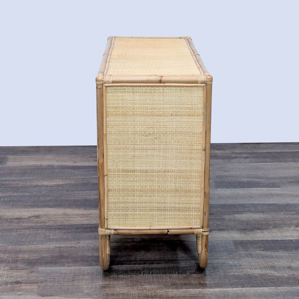 Urban Outfitters Melody Rattan Storage Cabinet