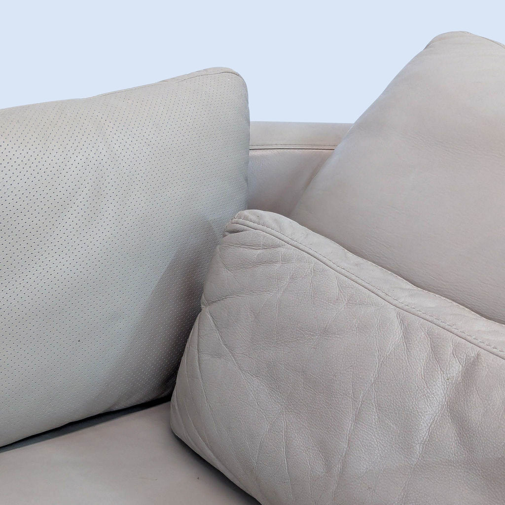 Contemporary Leather Swivel Oversized Lounge Chair