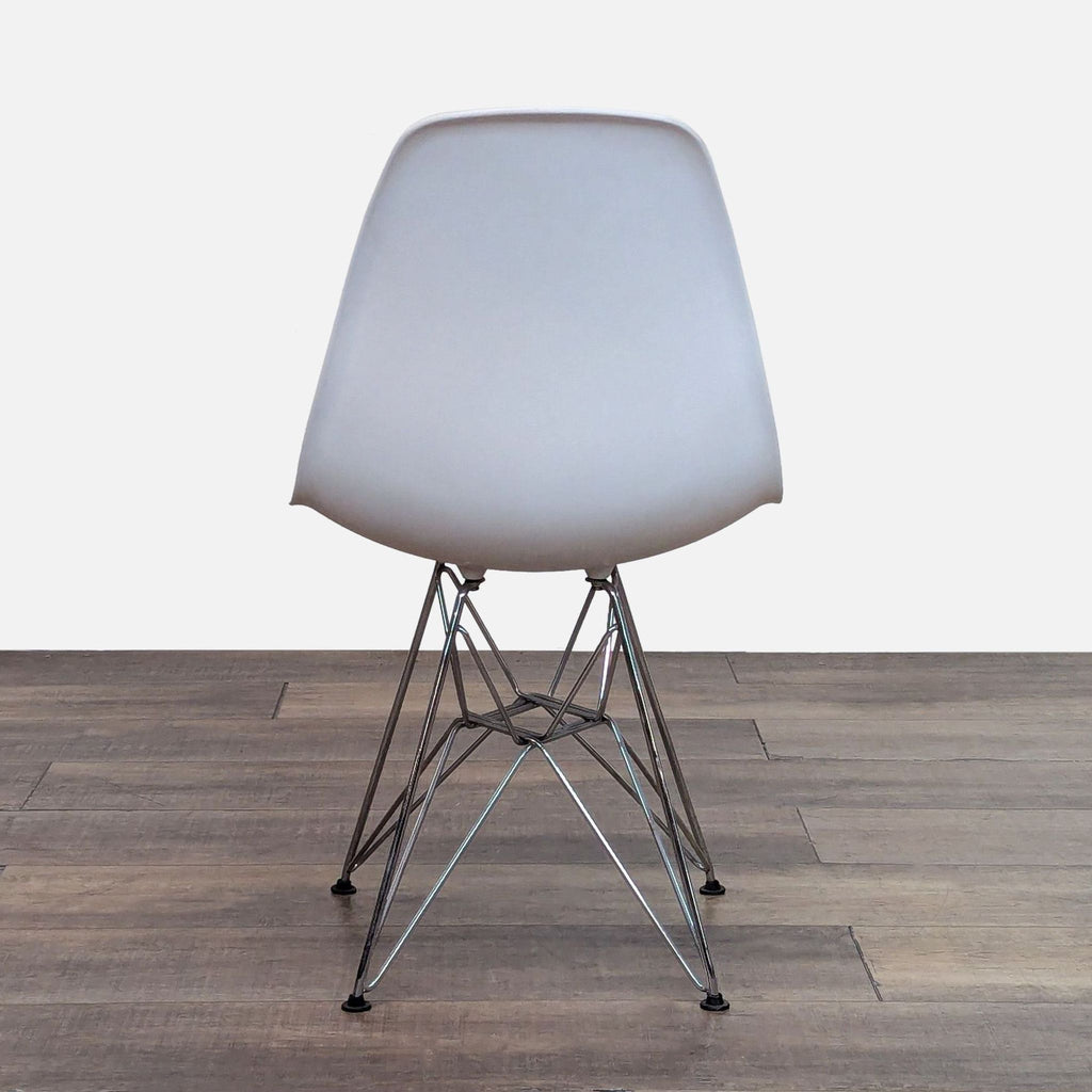 Plastic Molded Dining Chair with Eiffel Chrome Legs