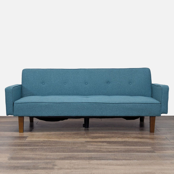 Cepkiao 3-seat sofa with wood frame and tufted cushions, shown from the front.