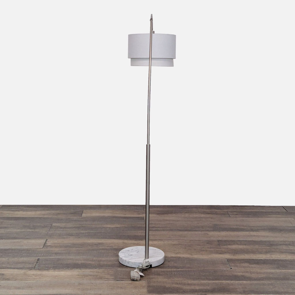 Pottery Barn Modern Arc Floor Lamp with Marble Base