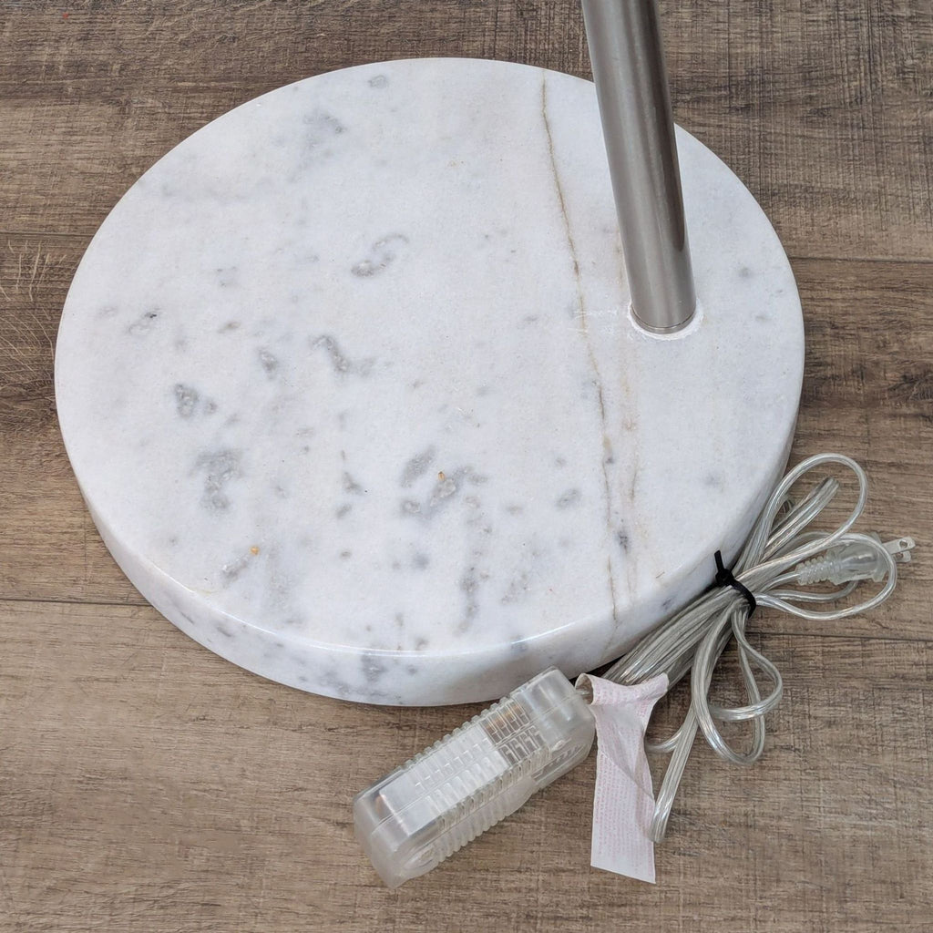 Pottery Barn Modern Arc Floor Lamp with Marble Base