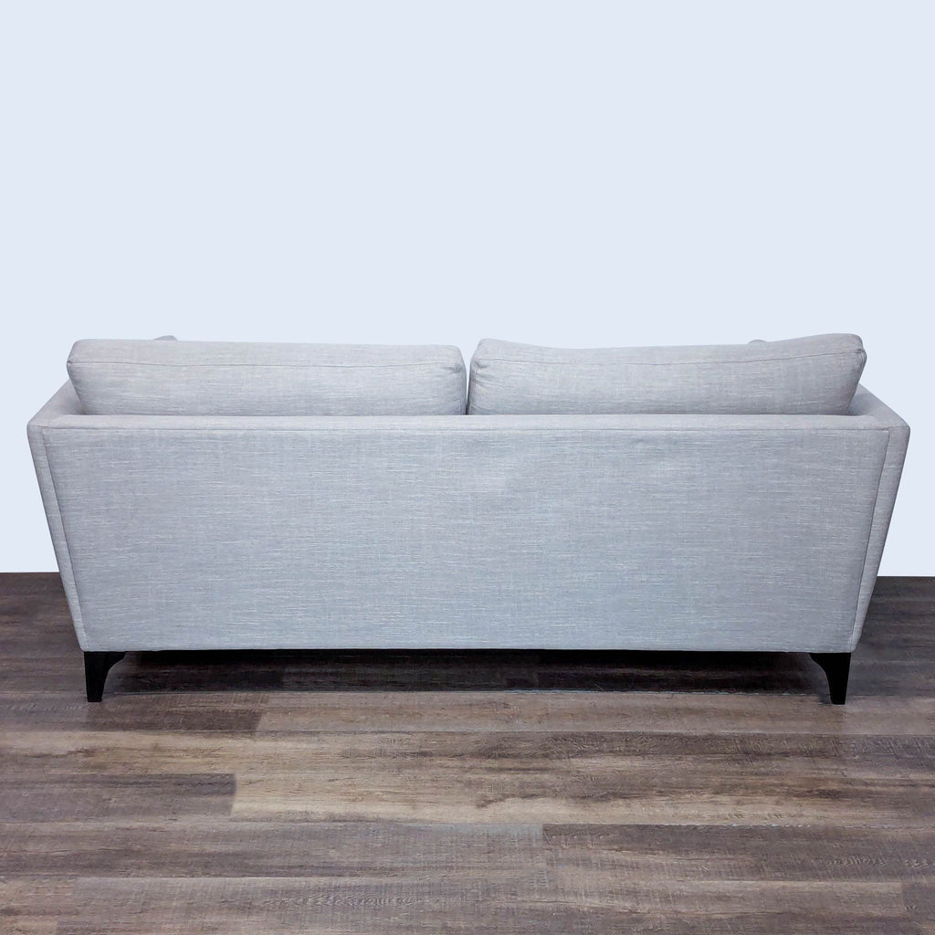 Modern Gray Loveseat with Soft Cushions