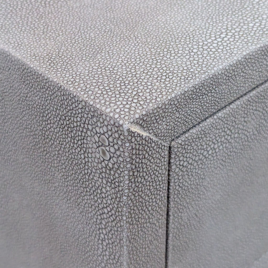 Two Drawer Faux Shagreen Console Table