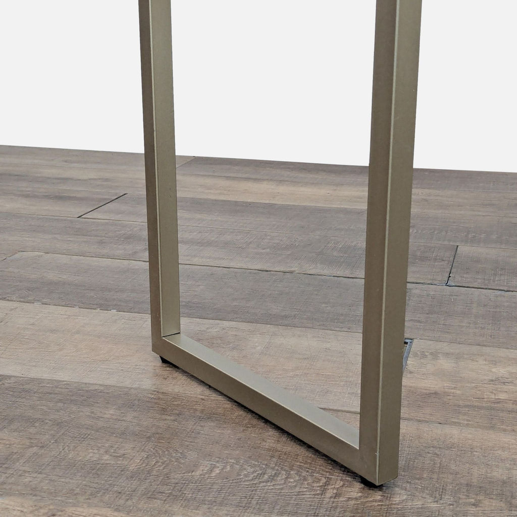 Two Drawer Faux Shagreen Console Table