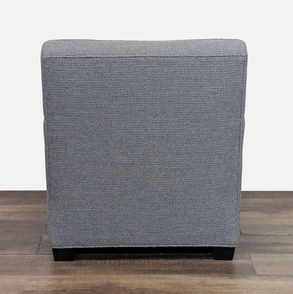 Custom Made Modern Gray Fabric Lounge Chair