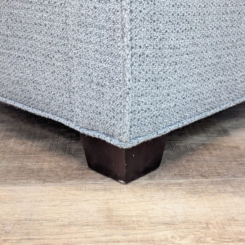 Custom Made Modern Gray Fabric Lounge Chair