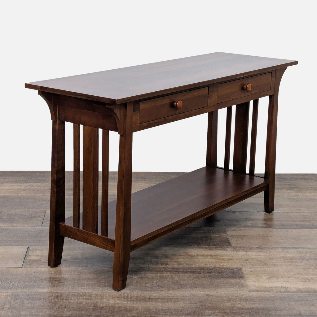 Ethan Allen Mission Style Console Table