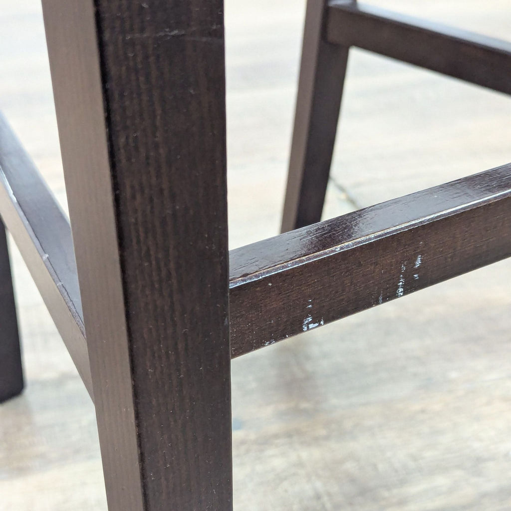 Wooden Bar Stool with Padded Seat