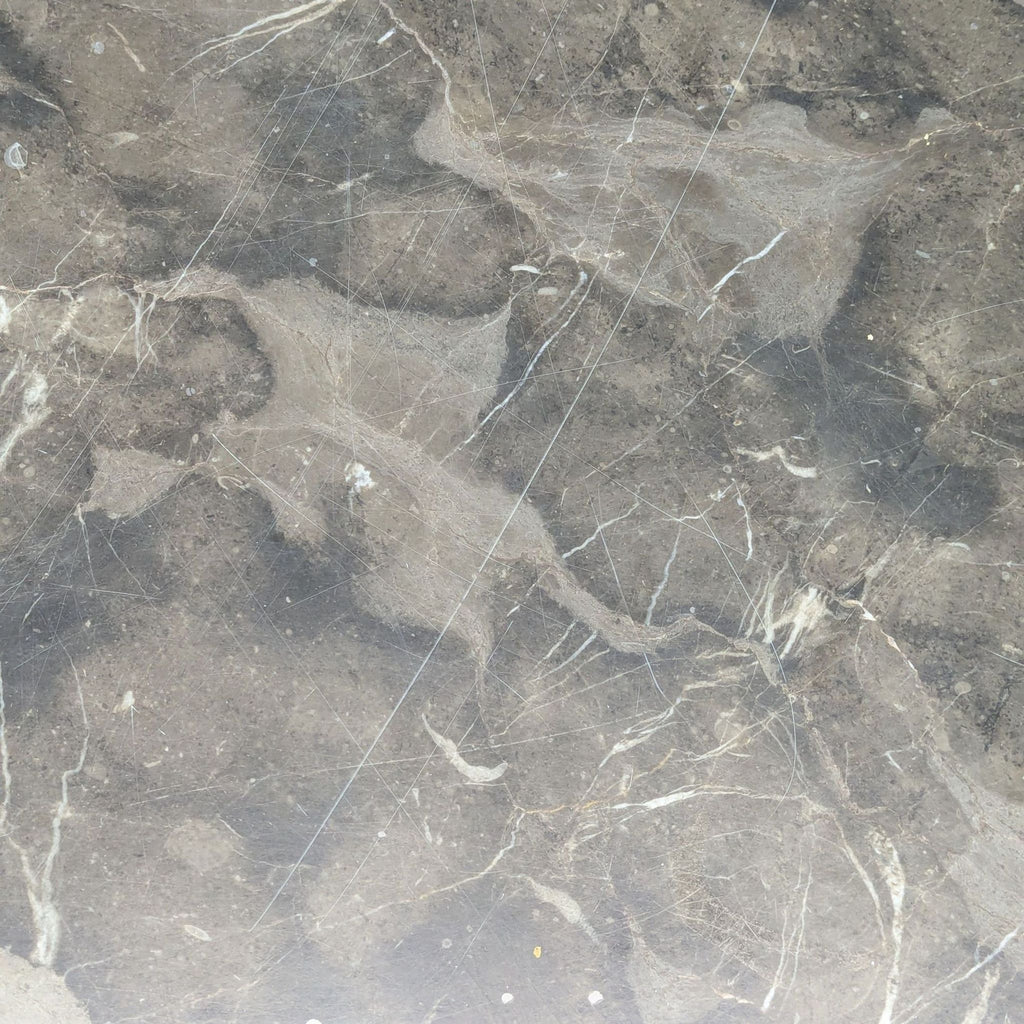 Pacini & Cappellini Cut Dining Table with Emperador Marble Top and 5 Chairs