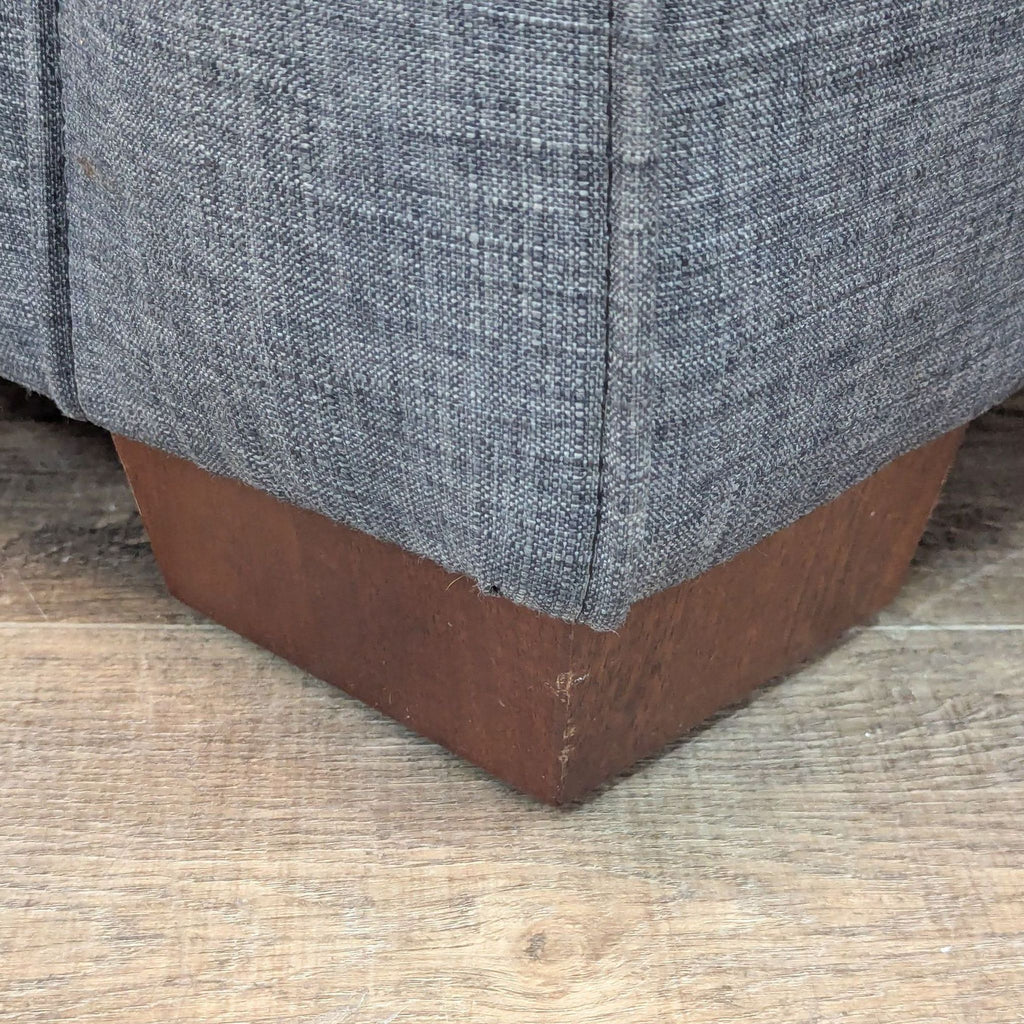 Transitional Gray Track Arm Sofa