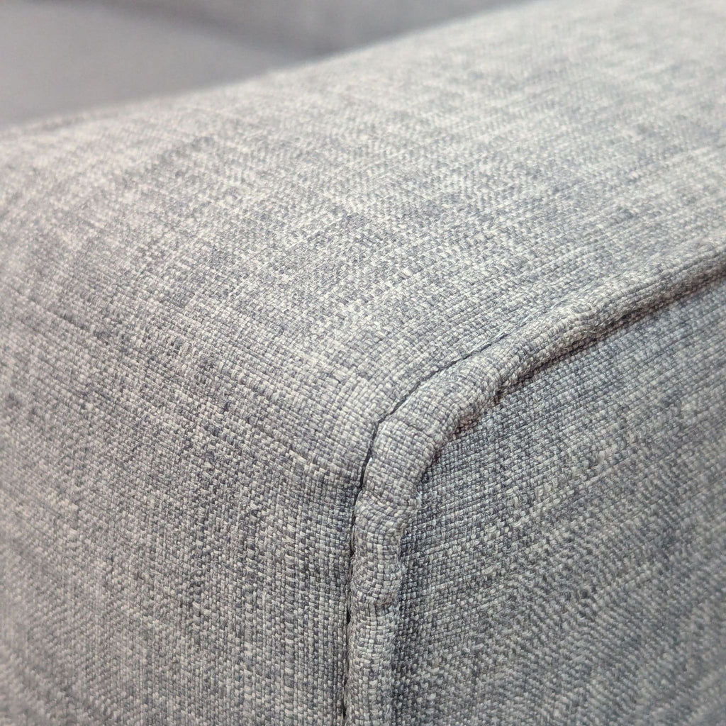 Transitional Gray Track Arm Sofa