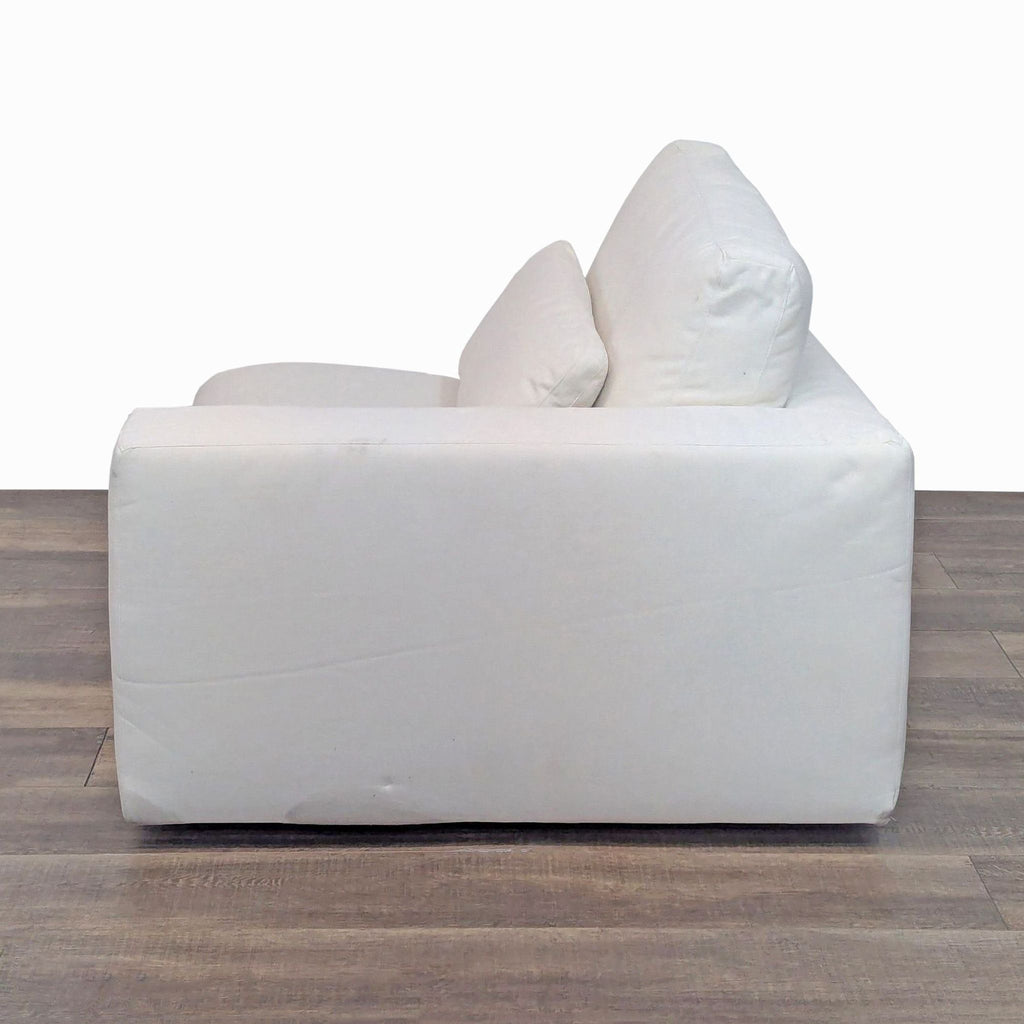 Restoration Hardware Lugano Slipcovered Modular Right Arm Chair