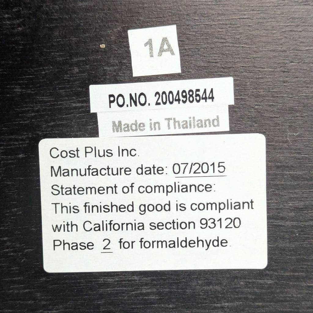 Cost Plus Expandable 6 Piece Black Farmhouse Dining Set