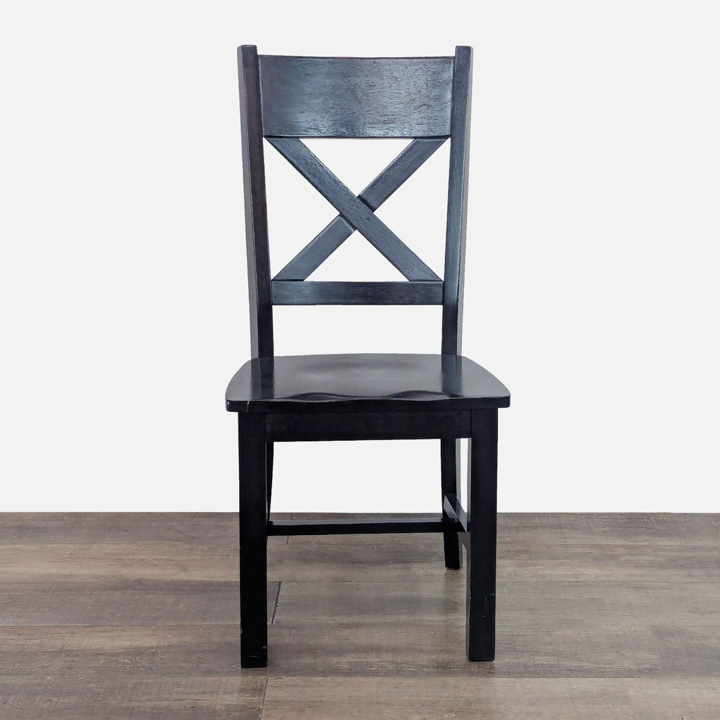 Cost Plus Expandable 6 Piece Black Farmhouse Dining Set