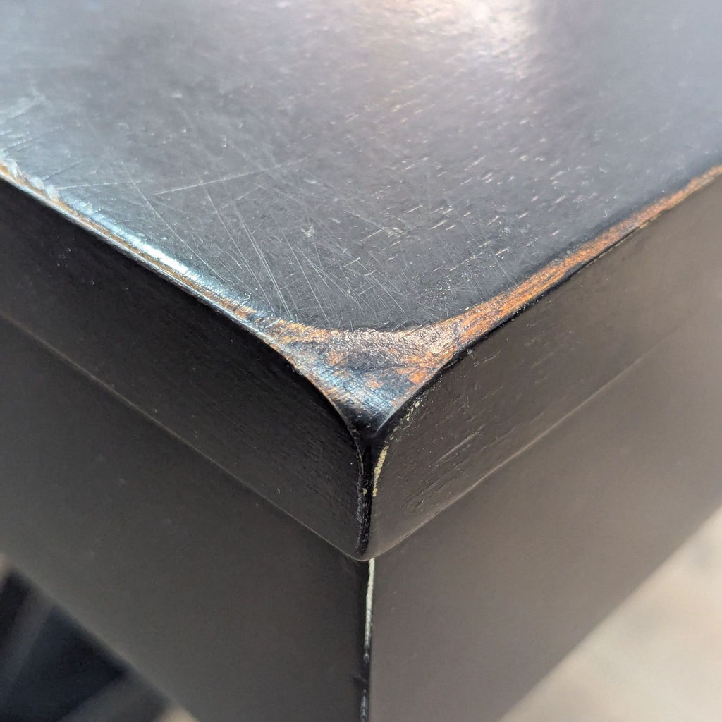 Cost Plus Expandable 6 Piece Black Farmhouse Dining Set