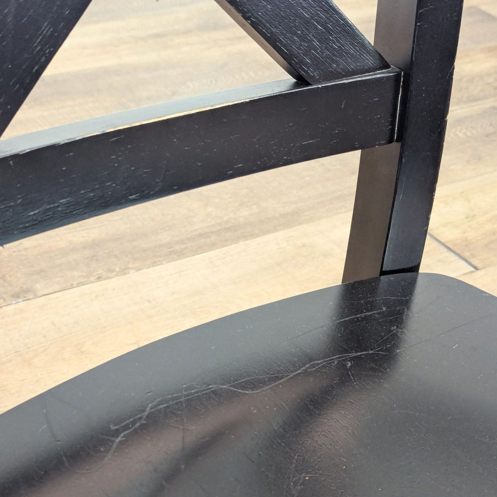 Cost Plus Expandable 6 Piece Black Farmhouse Dining Set