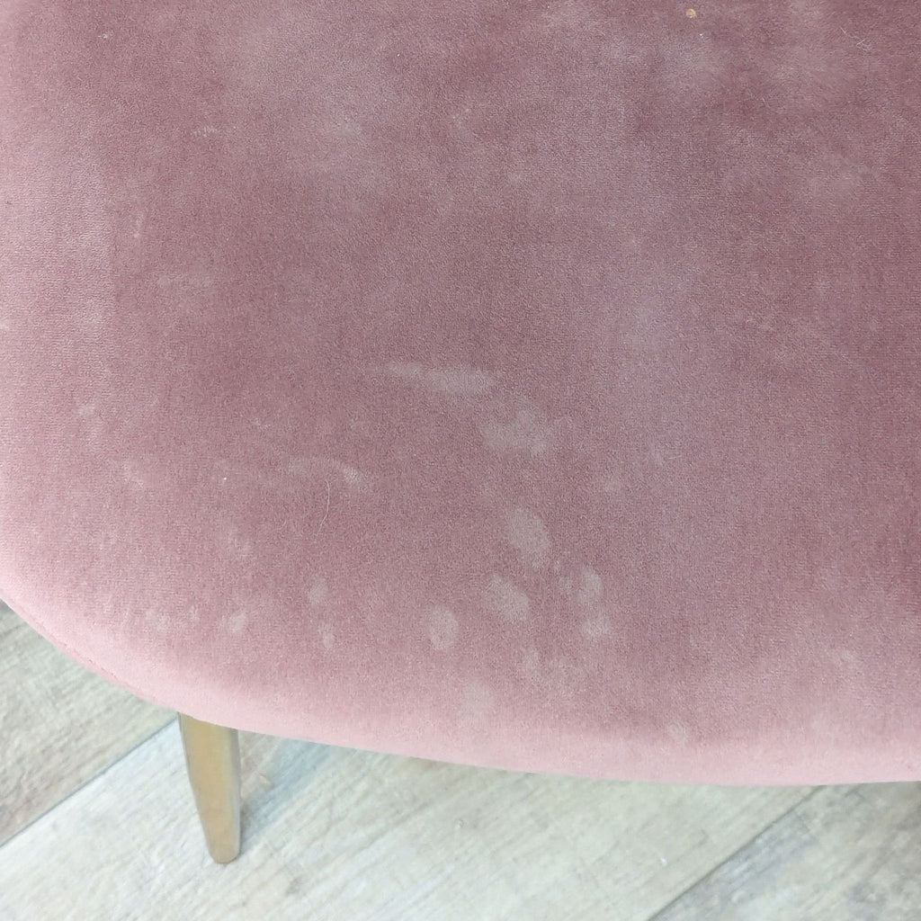 Fabric Covered Dining Chair with Metal Legs