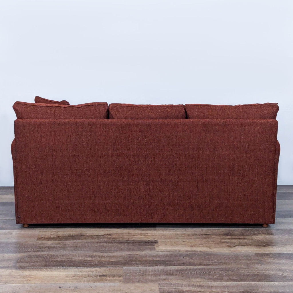 Red 3-Seat Sleeper Sofa with Queen Mattress