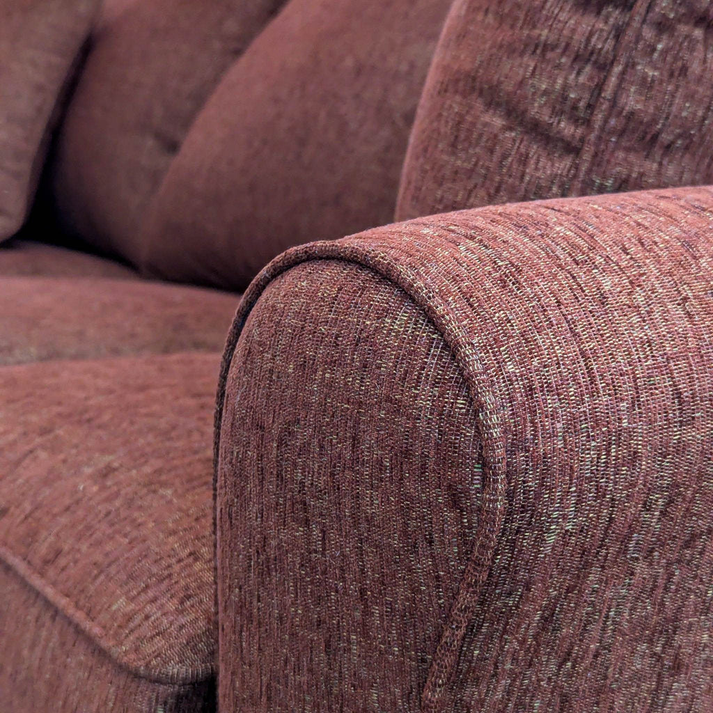 Red 3-Seat Sleeper Sofa with Queen Mattress