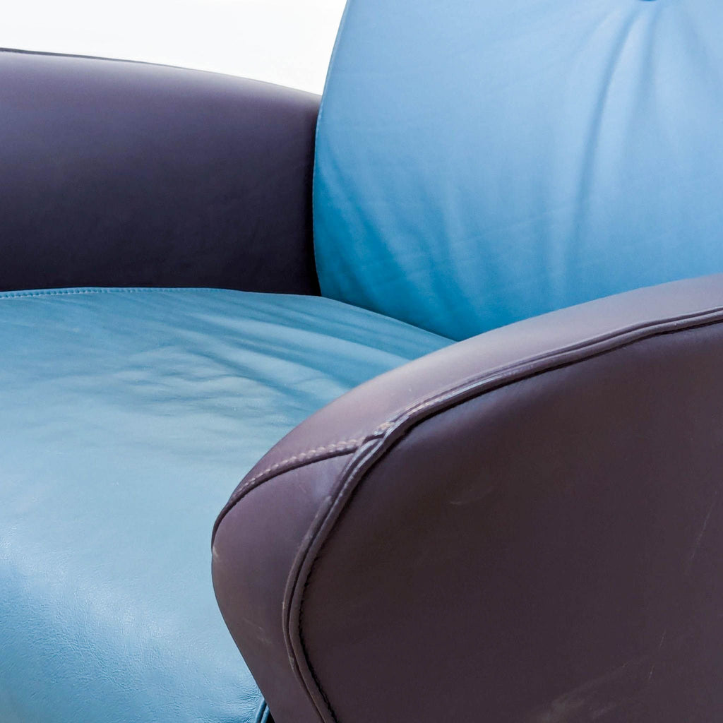 VIA Inc Modern Leather Lounge Chair