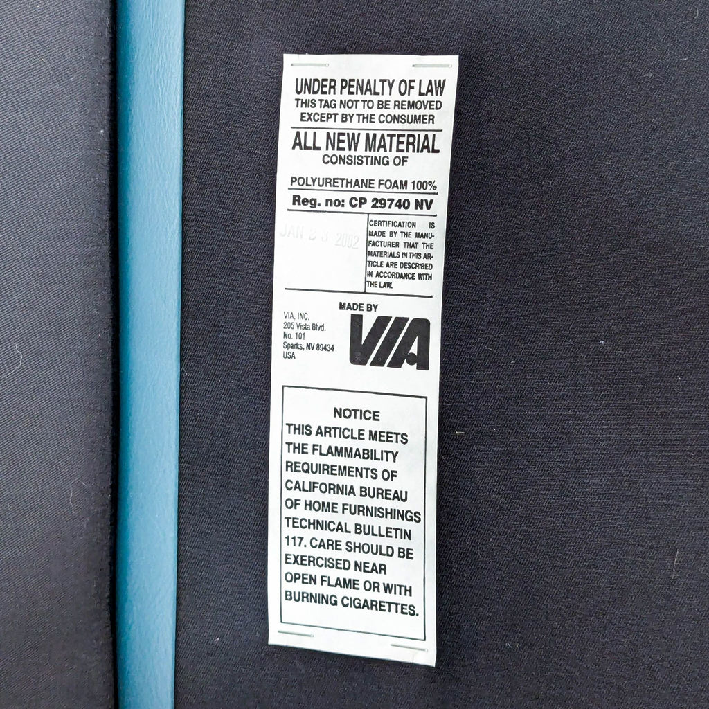 VIA Inc Modern Leather Lounge Chair