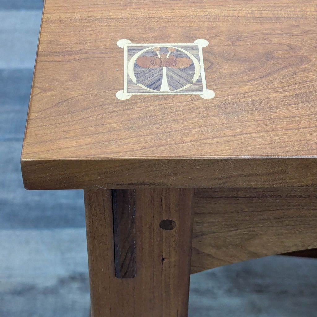 Stickley Furniture Harvey Ellis Mission Style Inlay Dining Table + 6 Chairs