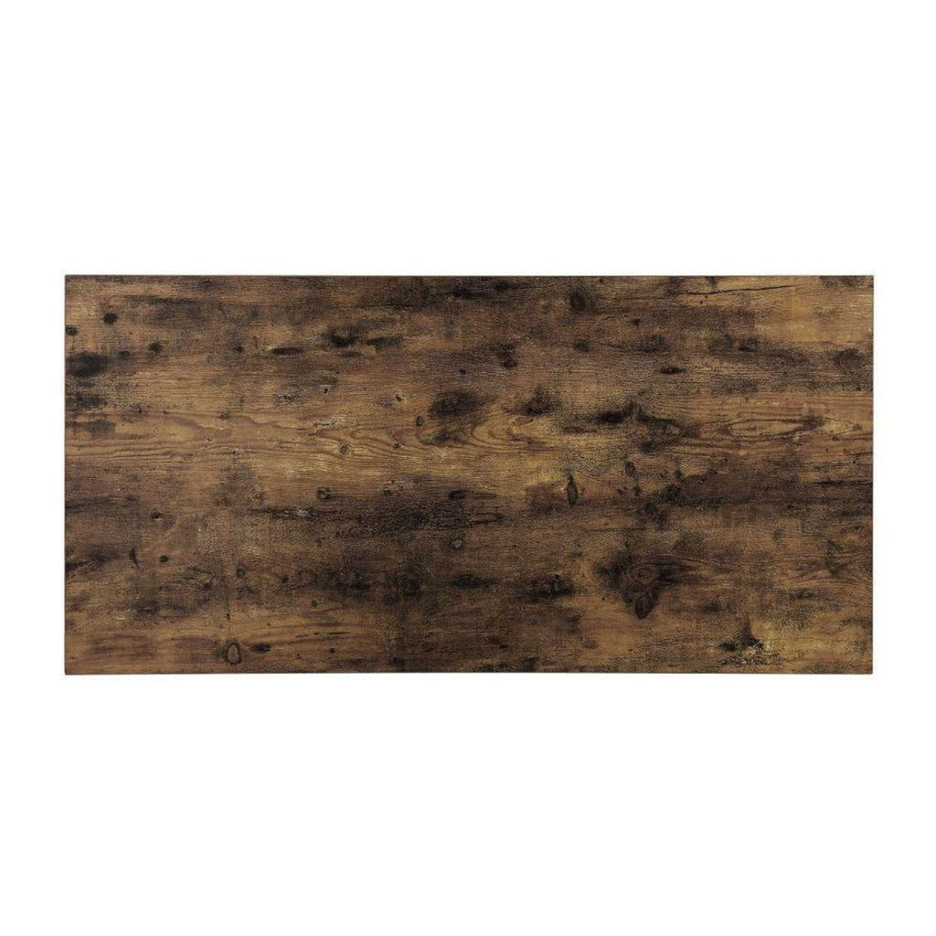 Contemporary coffee table with a wood and metal build, ideal for living room decor and daily use.  
