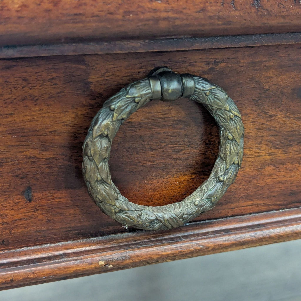 Vintage Two Drawer Marble Top Coffee Table
