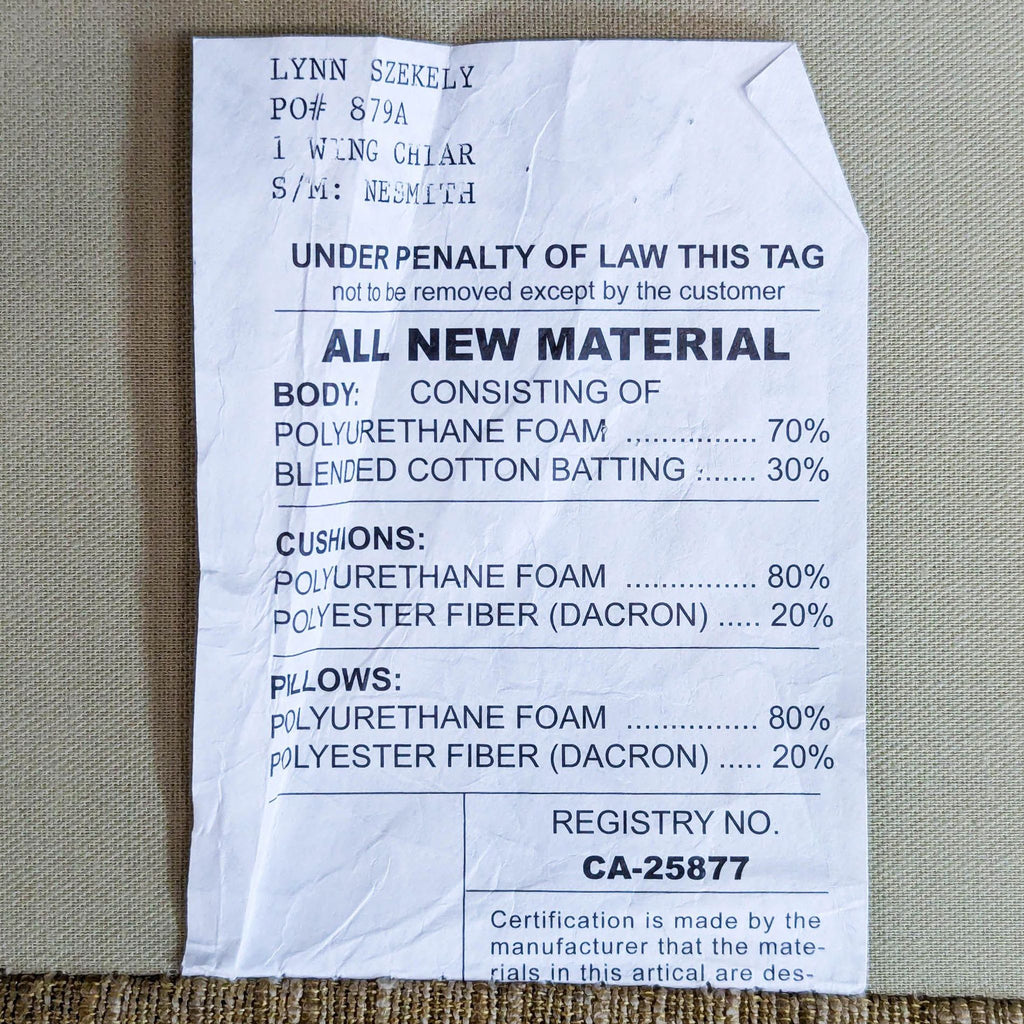 Contemporary Wingback Chair